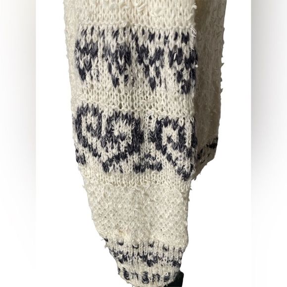 Anthropologie Pilcro Petra Feathered White Wool Alpaca Crewneck Pullover Sweater - Picture 5 of 6